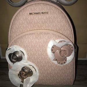 NWT MICHAEL KORS ABBEY MEDIUM BACKPACK IN BALLET